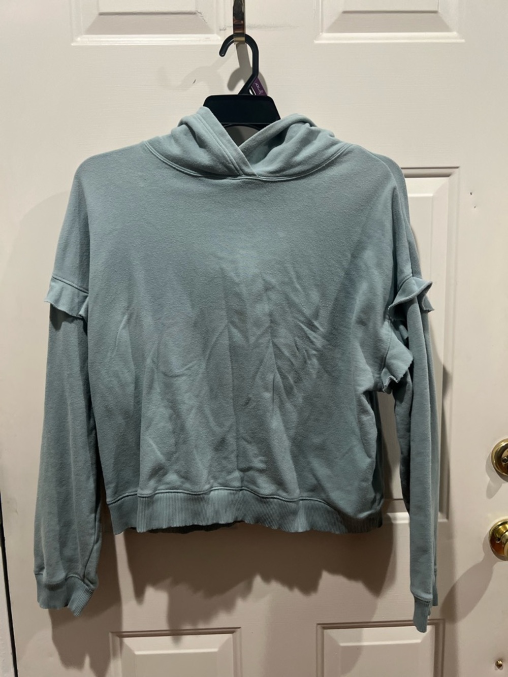 American Eagle Light Blue Pullover Hoodie
